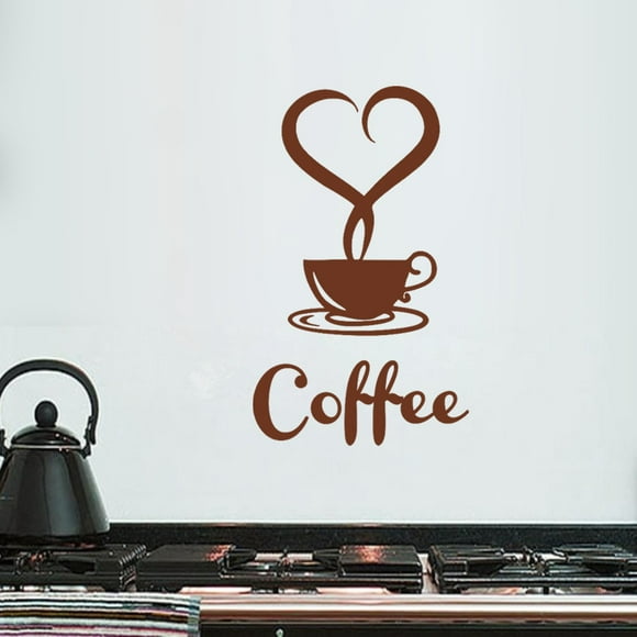 matoen New Arrival Beautiful Design Coffee Mugs Tea Coffee Art Decal Vinyl Wall Sticker, Home Decor, Gift, on Clearance