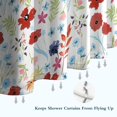 thumbnail image 6 of Pioneer Flower Floral Print Pattern Shower Curtain 72"x72" ,Bathroom Decorative Shower Curtains Set with 12 Hooks,Modern Waterproof Washable Shower Curtain, 6 of 6