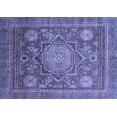 thumbnail image 1 of Ahgly Company Indoor Rectangle Abstract Blue Modern Area Rugs, 7' x 10', 1 of 4