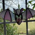 thumbnail image 6 of Acrylic Light Catcher Window Wall Hanging Garden Decor Handmade Suncatcher Prism Ornament for Indoor Outdoor Home Decoration Bat Design 2D Acrylic Wall Art Decorative Hanging Piece, 6 of 6