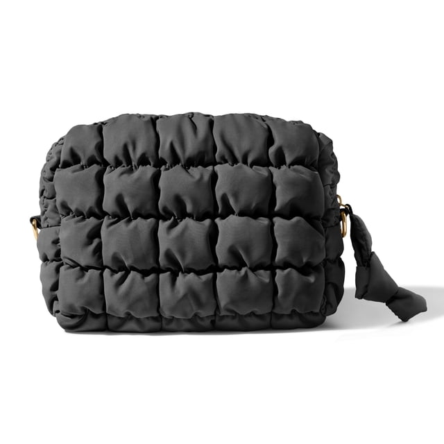 Bolsa organizadora acolchada para cosméticos Yarnic, negra