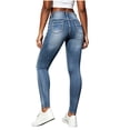 thumbnail image 6 of ClodeEU Women High Waist Skinny Ankle Jeans,Slim Fit Stretch Denim Jeggings with Pockets Blue,Women's Plus L, 6 of 7