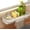 White, variant on Plastic Kitchen Sink Caddy – Cutout Letter Organizer for Sponges & Soap,Black