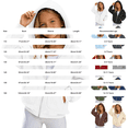 thumbnail image 5 of Girls Boys Full Zip Up Hooded Sweatshirt Fleece Lined Jacket Oversized Drop Shoulder Hoodie Solid Basic Sweatshirts Outerwear, 5 of 7