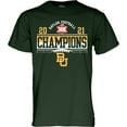 thumbnail image 2 of Men's Blue 84 Green Baylor Bears 2021 Big 12 Football Conference Champions Locker Room T-Shirt, 2 of 3
