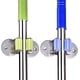 thumbnail image 1 of Zhuge Soporte de acero inoxidable para escobas y trapeadores, organizador de pared de doble propósito para escobas y trapeadores con 2 tornillos dobles y adhesivos 3M, 1 of 4