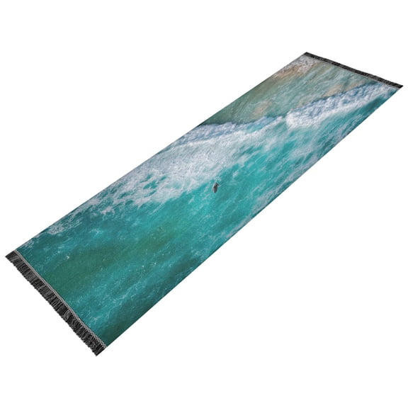 Vintage Modern Runner Rug,Non Slip Machine Washable 72"x23.5" Polyester Material Pet-Friendly Durable,Applicable to Entryway Rug Living Room Rug An Astonishing Backdrop