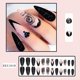 thumbnail image 1 of 24 Pcs Press On Artificial Nails Acrylic Nails Fake Glue On Acrylic Nails False Luxury Glamor Nails For Women Girls Elegant And Stylish Fit For All Oc, 1 of 4