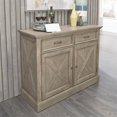 thumbnail image 3 of Homestyles Mountain Lodge Grey Buffet with Adjustable Shelves, 3 of 10