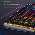 thumbnail image 4 of Teclado para juegos 104 teclas Teclado con cable RGB Tapa de tecla de color dual (negro) Tmvgtek Para estrenar, 4 of 9