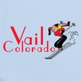 thumbnail image 2 of CafePress - Red Skier Vail Girl Body Suit - Baby Light Bodysuit, Size Newborn - 24 Months, 2 of 4