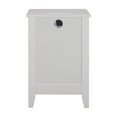 thumbnail image 6 of GZXS 3-Drawer Nightstand with USB & AC Outlets, White Wooden Bedside Table with Storage, Modern End Table for Bedroom, Dorm, Home Office, 18.11"L x 15.55"W x 25.98"H, 6 of 8