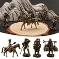 thumbnail image 3 of Monkey King Master and Apprentice Ornament Tea Pet Desktop DecorationθÆ S9Q6, 3 of 6