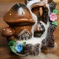 thumbnail image 4 of 1pc Resin Mushroom House Backflow Incense Burner, Home & Office Aromatherapy Decor (Without Incense), 4 of 6