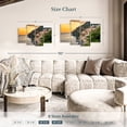 thumbnail image 4 of Elephant Stock Positano Seaside Town Wall Art - Horizontal Multi Panel Canvas - Living Room Wall Decor - Beach Multi Panel - Green And Orange Decor - 36" x 22", 4 of 8