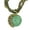 Green, variant on Bohemian Women Rhinestone Inlaid Peacock Round Faux Opal Pendant Necklace Gift