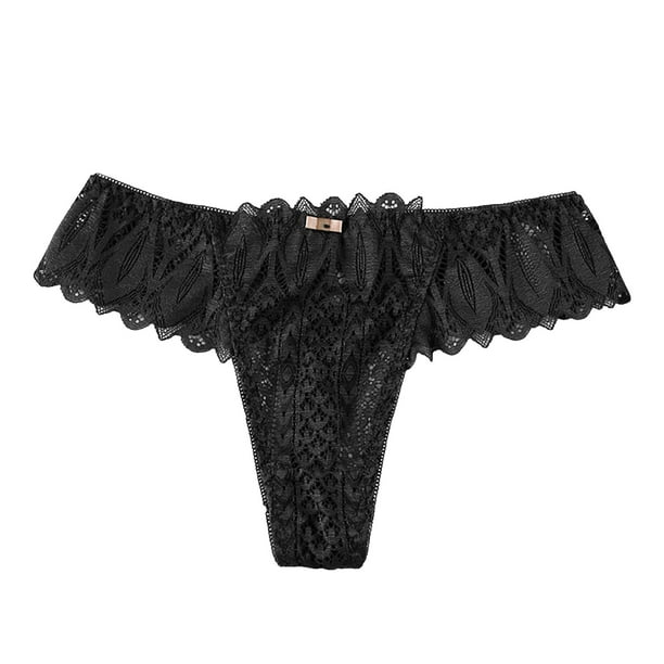 Jockey Women's Underwear EcoSeamfree Rib Thong, Black, XS 
