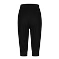 thumbnail image 5 of Pants for Women Casual Sweat Capris 4Th Of July American Flag Independence Day Print Bottom Drawstring Joggers Elastic Womens Pants Black XXL, 5 of 6