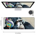 thumbnail image 2 of Heduofu Mouse pad, Mouse pad with Design, Gorilla Oil Painting Graffiti, Funny Home and Office Non-Slip Computer Mousepad 31.5x11.8 in, 2 of 6