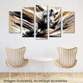 thumbnail image 2 of Cuadro decorativo Cuadros Abigail Rinoceronte a la carga minimalista moderno elegante 5 piezas, 2 of 5
