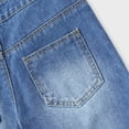 thumbnail image 4 of YunPes Denim Overalls for Girls Adjustable Strap Stretchy Bib Overall Jean Jumpsuits Pants Kids Cute Sleeveless Jeans Romper, 4 of 8