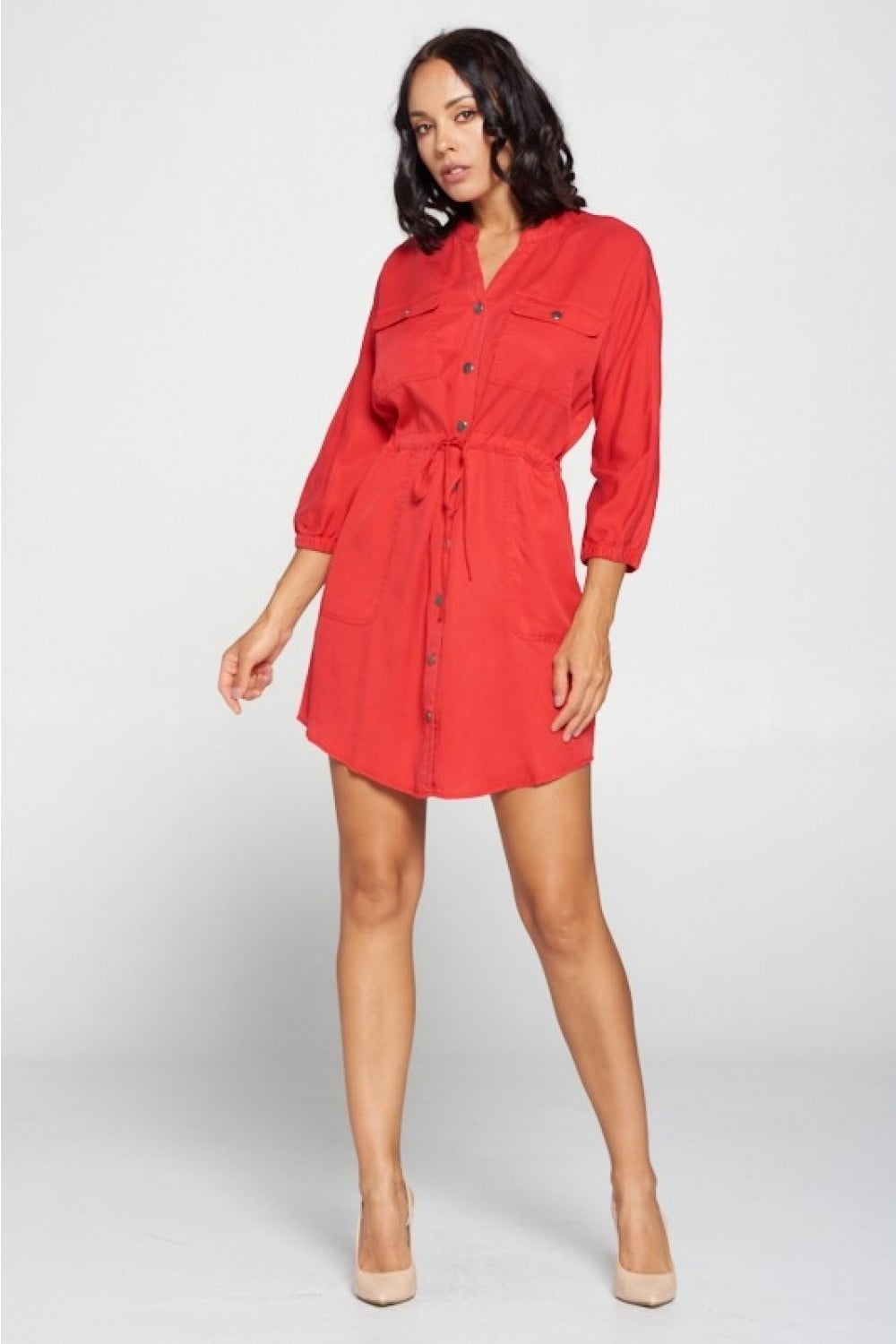 Waist focus shirt dress Clearance