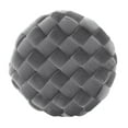 thumbnail image 6 of Powell Anya Round Handwoven Velvet Ottoman with Hairpin Legs, Gray, 6 of 7