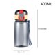 thumbnail image 4 of Kearding Botella de agua a prueba de fugas, 400ML, deportes, gimnasio, cubierta de rebote, taza para beber, semitransparente, para interior, estudiante, Cocina y Comedor Gris Kearding HA062969-02, 4 of 6
