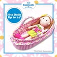 thumbnail image 3 of June Garden Cozy Dream Doll Bassinet - Baby Doll Portable Carrier - Fits for American Girl Dolls up to 14 - Soft Pillow & Safety Buckle Included, 3 of 5