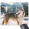 thumbnail image 1 of Sle White Dog Snow Picture Mouse Pad Non-Slip Rubber Mousepad Game Office, 1 of 3
