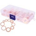 thumbnail image 1 of LOLIPPYY 1Set Copper Crush Washer Assortment Oil Drain Plug Gasket Set for Fastening and Sealing Applications, 1 of 6