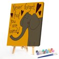 thumbnail image 1 of Cuadros Decorativos Palabras y animales 40x50cm pintura al óleo por números cuadro pintura DIY Likrtyny embutido en tela, 1 of 9