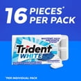 thumbnail image 5 of Trident White Sugar Free Gum, Peppermint Flavor, 3 Packs (48 Pieces Total), 5 of 10