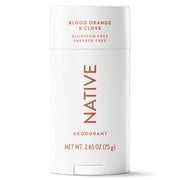 Native Aluminum Free Deodorant For Women, 72 Hour Solid Deodorant Stick, Blood Orange & Clove, 2.65oz