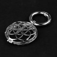 thumbnail image 5 of Cover for AirTag Ladies Girls Key Wallet Finder, Cutout Metal Jewelry Keychain Cover Compatible with Air Tag Tracker Holder - Silver, 5 of 5
