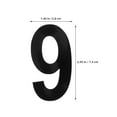 thumbnail image 2 of Homoyoyo 4 Sheet Self Adhesive Numbers Kit Mailbox Numbers Sticker For Mailbox Signs Window Door Cars Address, 2 of 8