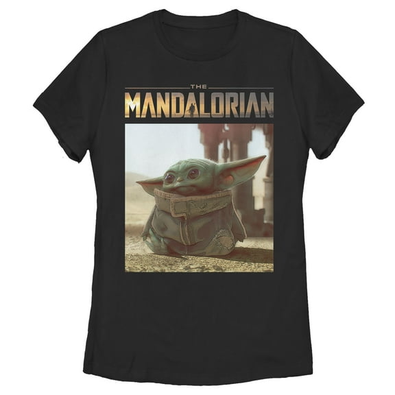 Women's Star Wars: The Mandalorian The Child Scene Graphic Tee Black 2X Large