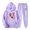 Purple, variant on Feancey Sweatsuit for Women Trendy Love Heart Print Hoodies and Jogging Sweatpants Matching Set Valentines Day Cute 2 Piece Lounge Sets Beige XL