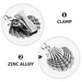 thumbnail image 3 of Moluckfu 2Pcs Sweater Clips Zinc Alloy Vintage Design Shawl and Scarf Closure Clips, 3 of 6