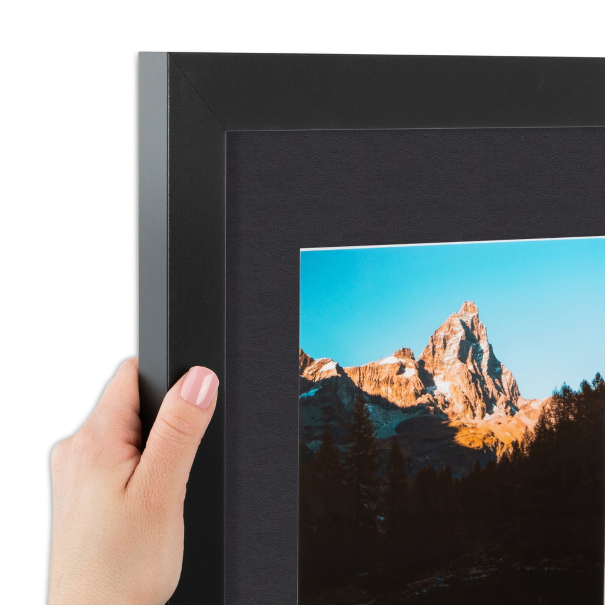 ArtToFrames Collage Photo Picture Frame with 1 - 13.13x15.75" Openings, Framed in Black with Black and Black Mats (CDM-3926-6750)