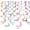 Rainbow Dots, variant on 48-Piece Multi-Color Paper Swirl Ceiling Decorations, Polka Dot Spiral Hanging Decor for Birthday Parties, Carnivals, Classroom Celebrations