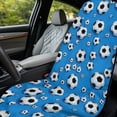 thumbnail image 6 of ZUXONGSY Car Seat Cover Towel Football Blue Print Bucket Seat Protector for Cars Wear-Resistan Sprints Towel Vehicle Seat Covers with Storage Bag, 6 of 8