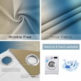 thumbnail image 4 of Blue Beige Ombre Blackout Curtains for Bedroom/Living Room, Thermal Insulated Kitchen Curtains, Contemporary Art Abstract Aesthetics Grommet Darkening Window Treatment Drapes 27.5"x39"x2, 4 of 8