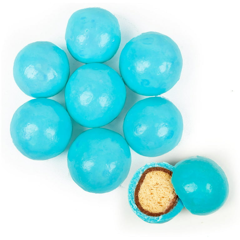Navy, Mid-Blue & White Candy Coated Dark Chocolate Malted Milk Balls *200  Lb. Minimum Order*