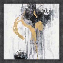 Great Art Now Golden Rain I by Silvia Vassileva, Framed Wall Art, 17.5W x 17.5H