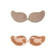 thumbnail image 1 of Pack de 2 sujetadores push up de silicona sin tirantes autoadhesivos sin espalda para mujer Forma de ala beige B, 1 of 3
