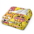 thumbnail image 3 of ZNDUO Cartoon Noodle Food Pattern Throw Blanket, Lightweight Cozy Soft Throw Blanket for Couch, 60"x50" Throw Blankets for Bed, 3 of 8