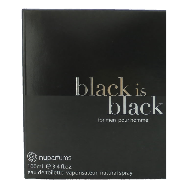 Unknown, Black is Black, Eau de Toilette Spray for Men, 3.4 oz