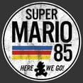 thumbnail image 2 of Men's Nintendo Super Mario Retro Rainbow Ring  Sweatshirt Charcoal Heather 2X Large, 2 of 4