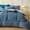 Blue with NO Pillows, variant on WOOW DEPOT Sherpa Reversible Twin Comforter, 1 PCS Heavy 5.5lbs Warm Cozy, Taffeta Quilted & Sheared Craft 3D Jacquard Blanket Machine Washable, Blue